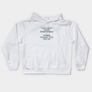 Funny One-Liner “Hoarder” Joke Kids Hoodie